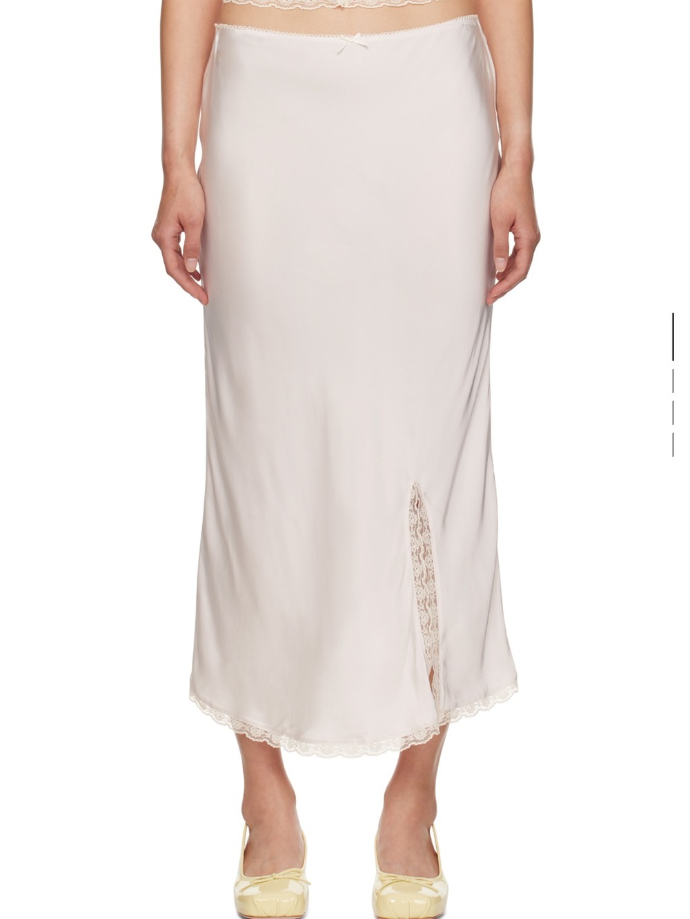 Danielle Guizio Pink Kahli midi skirt